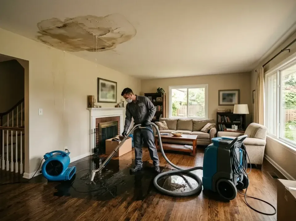 attic-pipe-burst-ceiling-drip-008 — frequently asked questions, Water Damage Restoration & Carpet Care in Menasha, WI